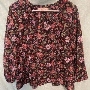 LOFT Floral Blouse